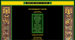 Desktop Screenshot of paramounttheater.com